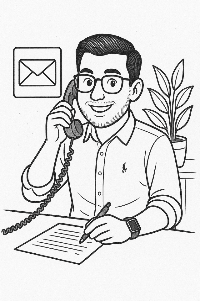 Contact illustration